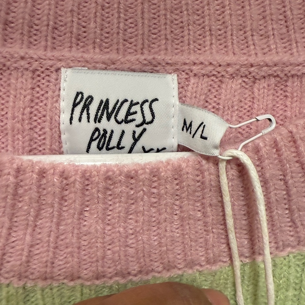 Princess Polly Cara Striped Sweater Mini Dress M/L - Picture 6 of 11